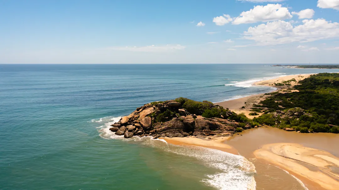 Strand, Luftaufnahme, Sri Lanka