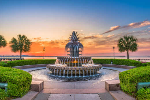 Charleston, Caroline du Sud, fontaine des États-Unis