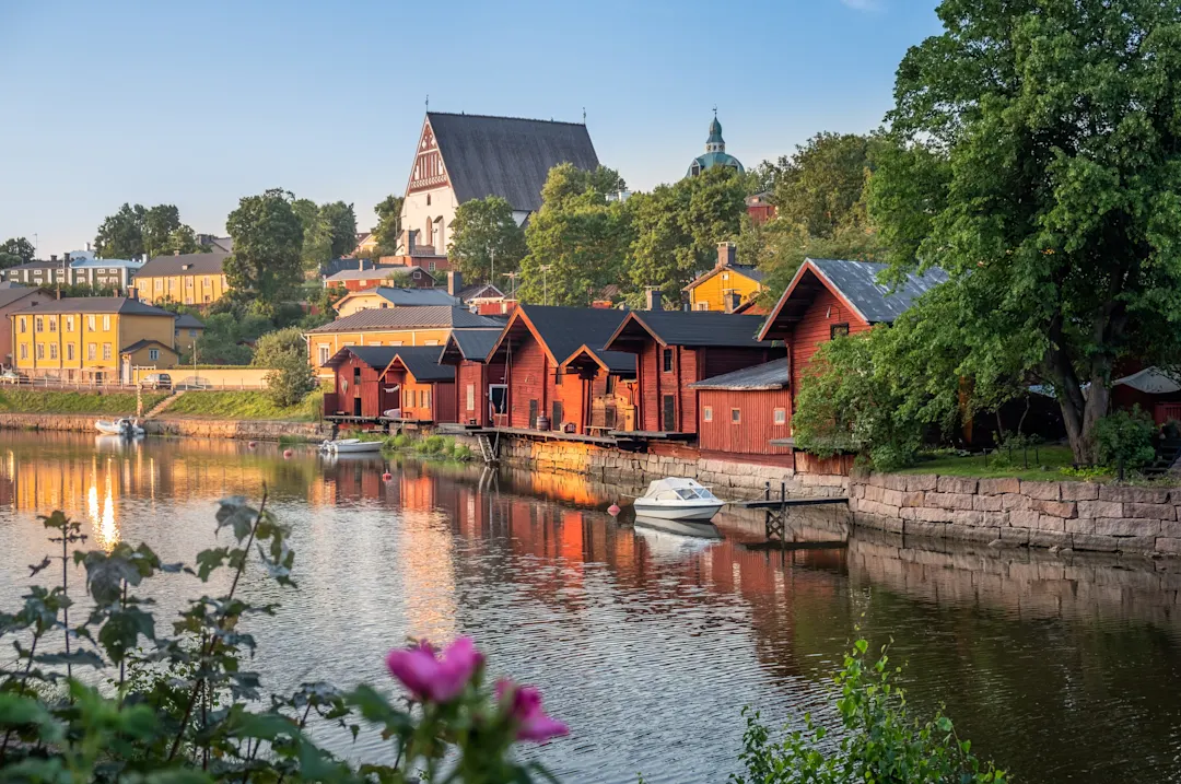 Porvoo, Finnland, Sonnenuntergang, Ländliches Motiv, Sommer


