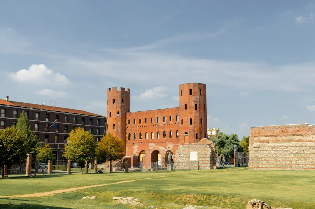 Europa Italien Turin Porta Palatina Porta Palatina - ein Muss bei einer Reise nach Turin