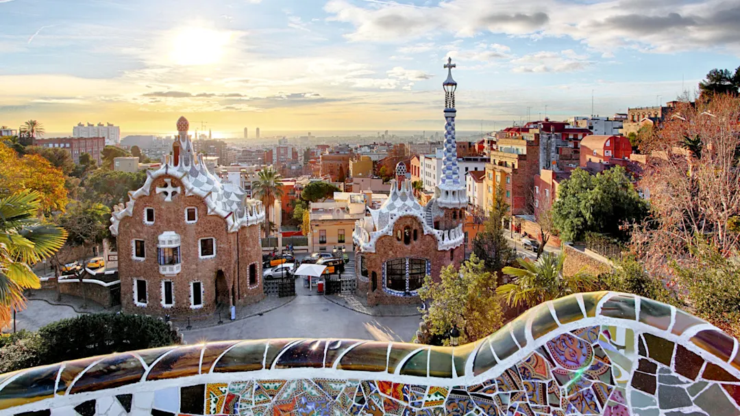Parc Guell in Barcelona Spain