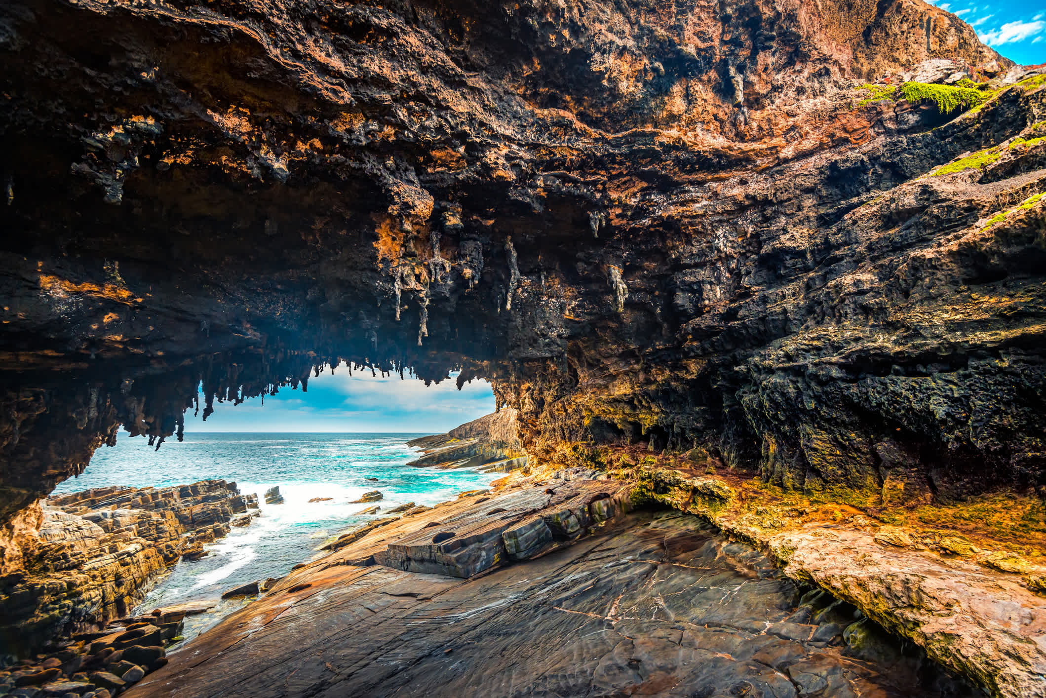 Aussichtspunkt Admirals Arch auf Kangaroo Island, Australien.