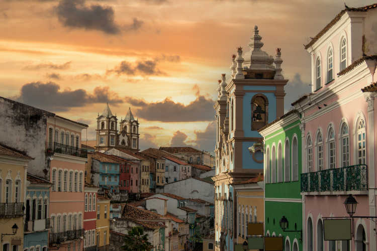 Pelourinho, Historisches Zentrum der Stadt Salvador Bahia, Brasilien.