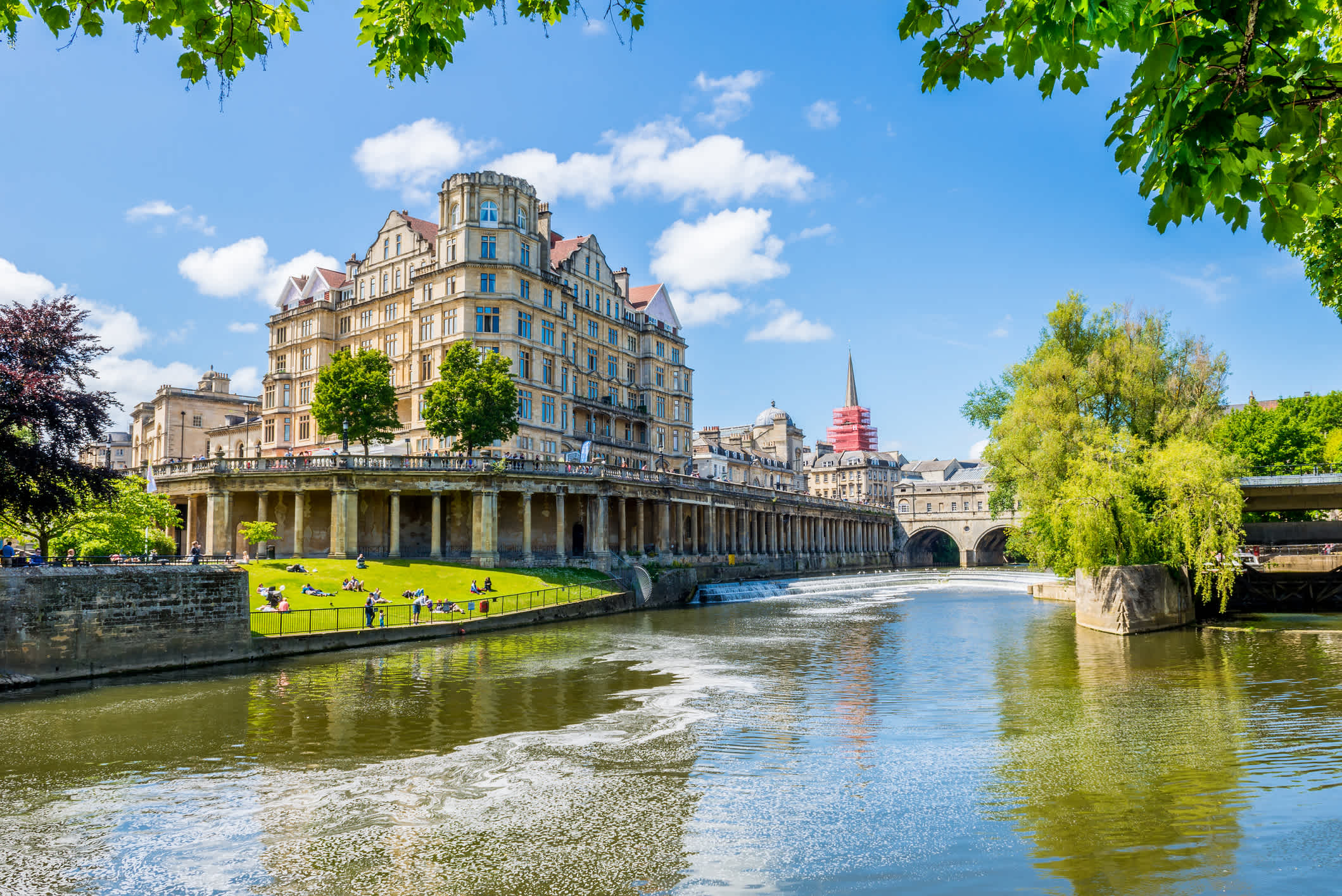 Bild der Skyline von Bath