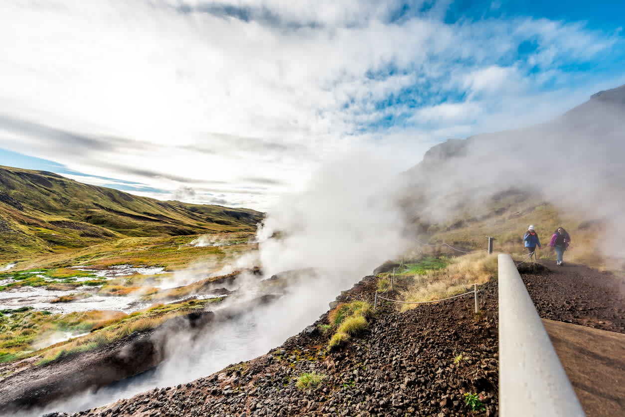 Geyser à Hveragerði en Islande