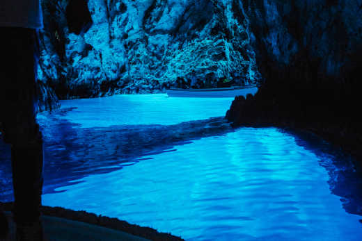 Aufnahme der Blauen Grotte auf der Inse Vis