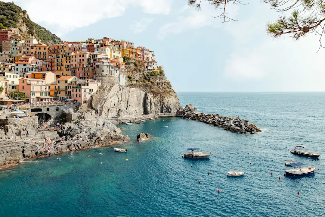 Europa Italien Sorrento Blick auf die Küstenstadt Sorrento in Italien