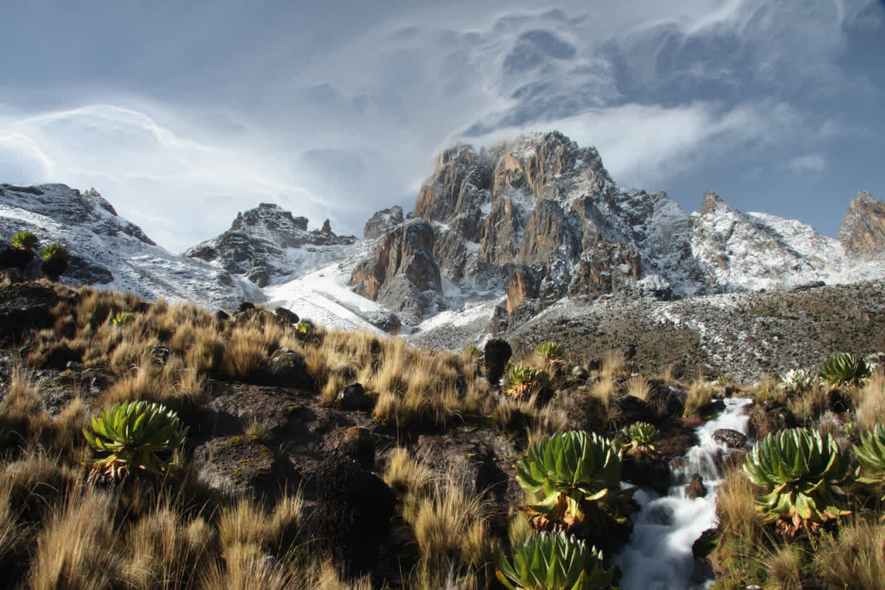 Mount Kenya - Bergmassiv in Kenia