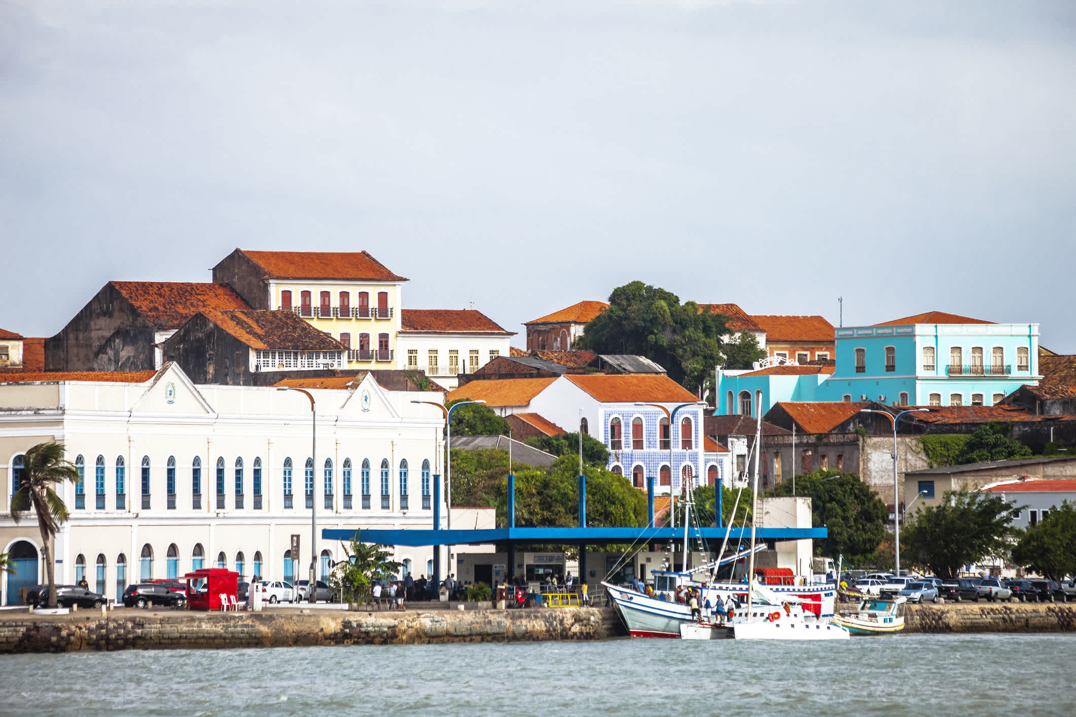 Une vue de la vieille ville de Sao Luis, Brésil.
