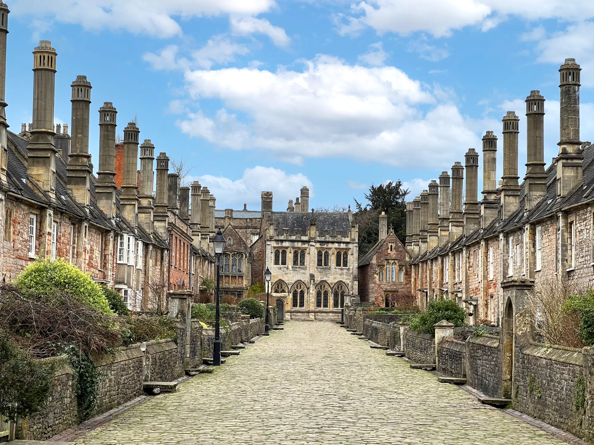 England, Somerset, Wells Vicars Close in Wells, Somerset, England.