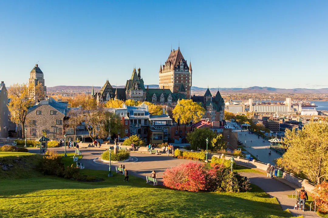 Ville de Québec avec son coeur historique au Canada