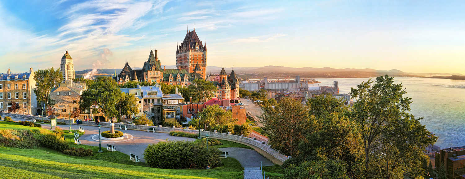 Ville de Québec avec son coeur historique au Canada