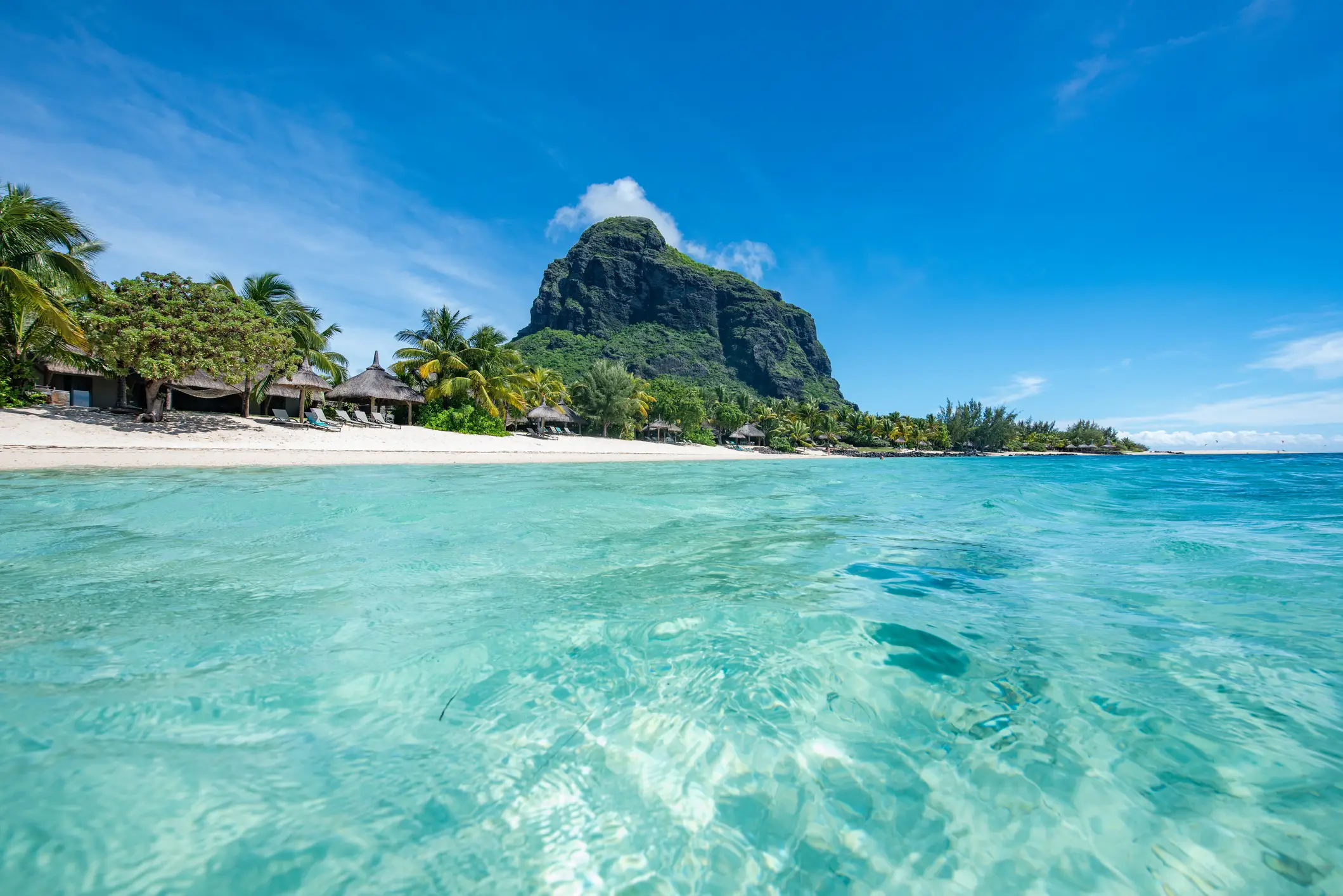 Ile Maurice, Le Morne Mont Le Morne vu depuis l'eau