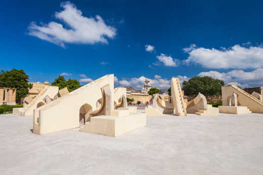 Observatoire de Jantar Mantar à Jaipur, inscrit au patrimoine mondial de l'UNESCO