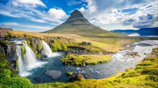 Fjord Kirkjufell en Islande, Europe