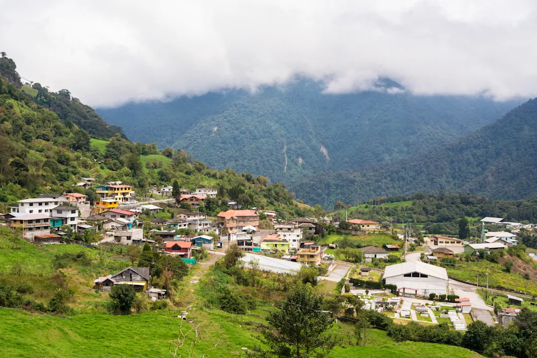 Papallacta, Thermalzentrum in Anden, Ecuador