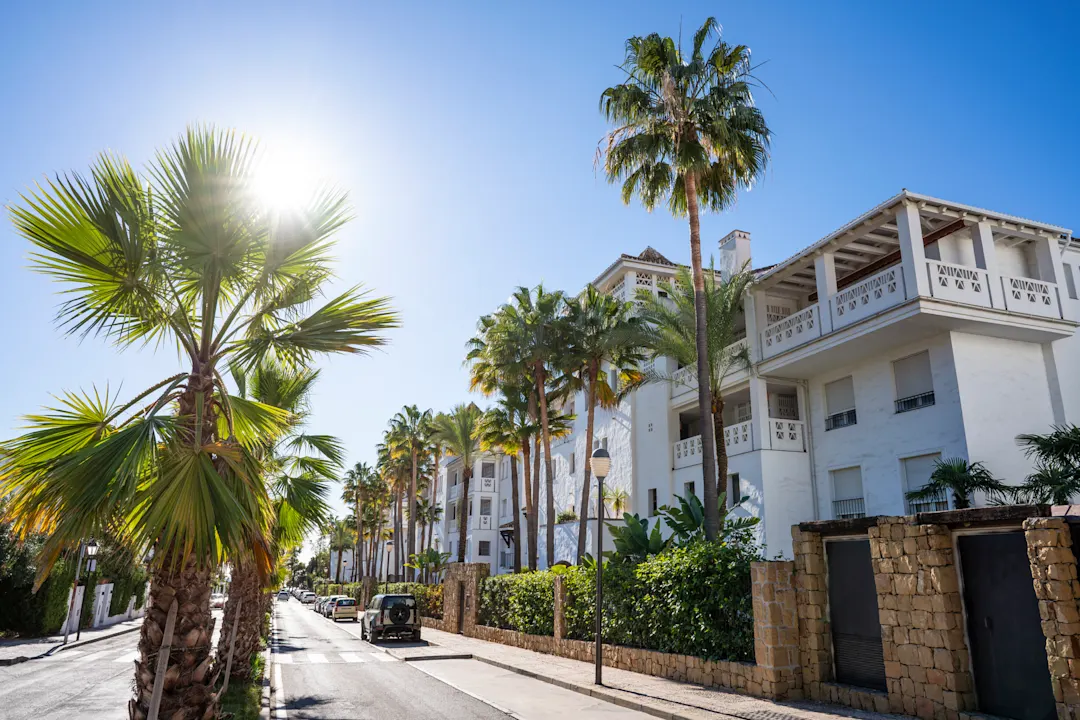 Avenida del Mar, Marbella, Spanien Aufnahme der Avenida del Mar in Mabella, Spanien