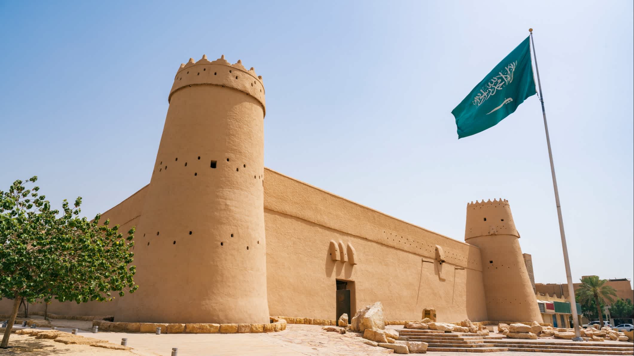 Blick auf den Masmak Fort, Riad, Saudi-Arabien.