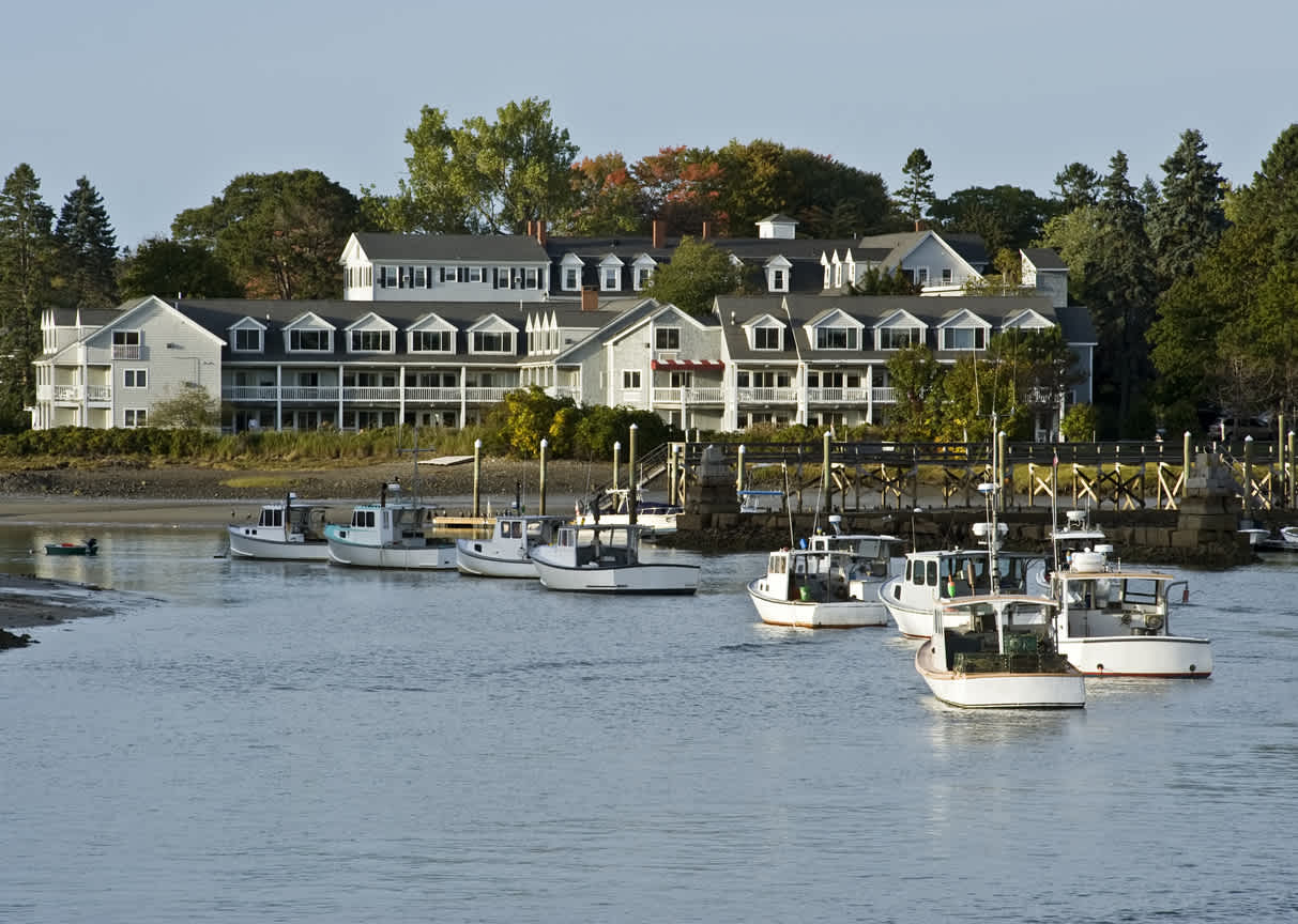 Küstenort Kennebunkport in Maine in den USA