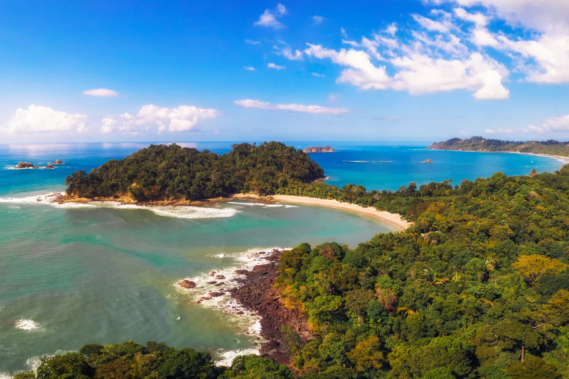 Plage dans le parc national Manuel Antonio