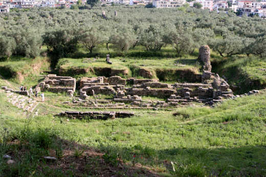 Aufnahme des Acropolis in Sparta