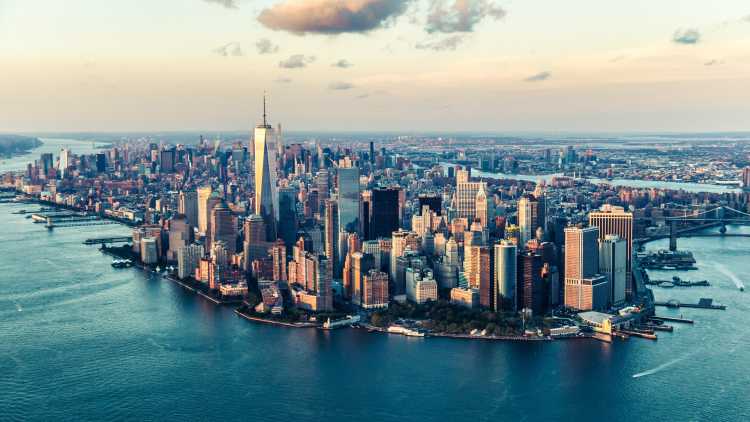 Uitzicht op de Skyline van New York gedurende uw Amerika rondreis