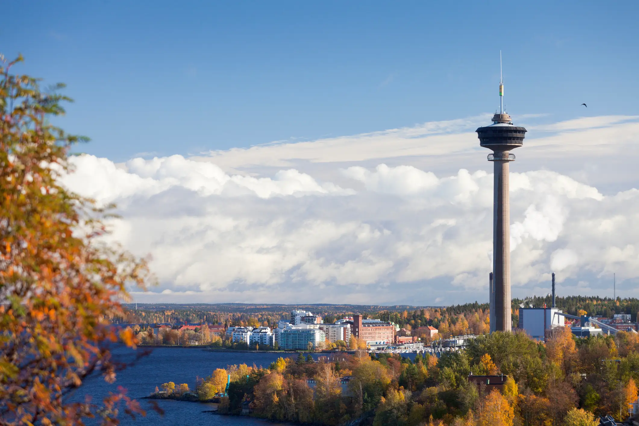 Tampere, Finnland, Herbst, Näsinneula, Stadt Tampere, Finnland, Herbst, Näsinneula, Stadt
