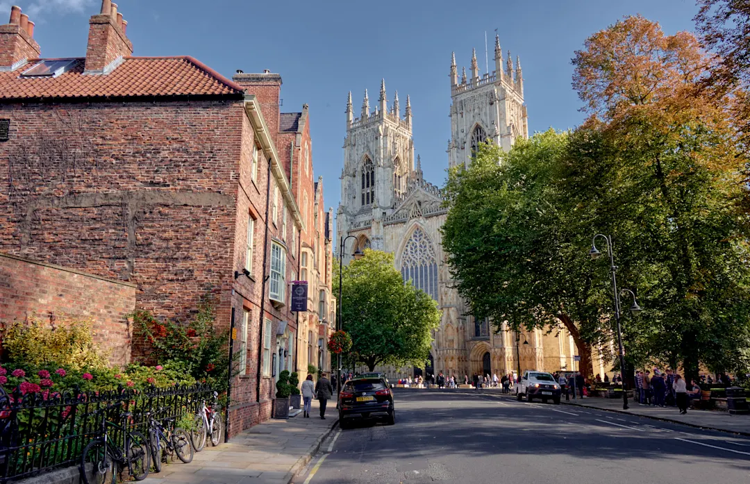 Eine atemberaubende gotische Kathedrale in York, England