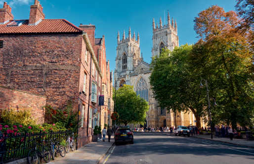 Eine atemberaubende gotische Kathedrale in York, England