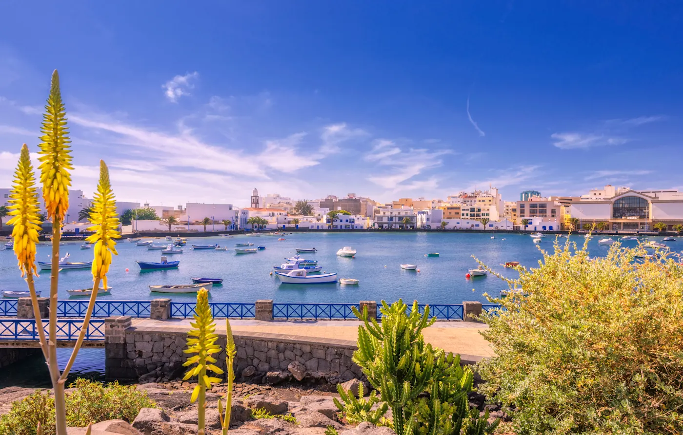 Kanaren, Lanzarote, Charco de San Gines Der Ort Charco de San Gines auf Lanzarote.