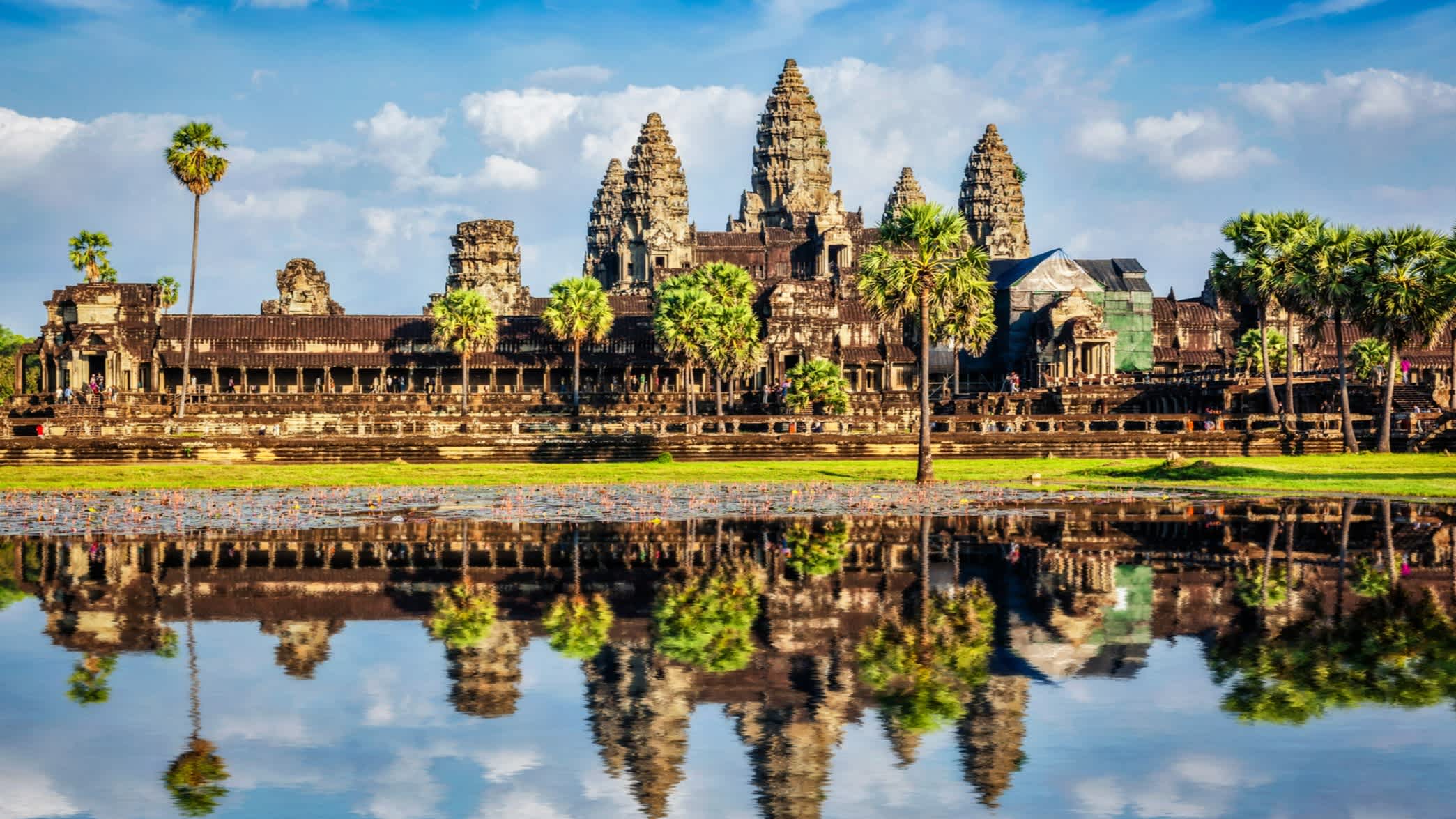 Vue sur le temple d'Angkor Wat, Siem Reap, Cambodge