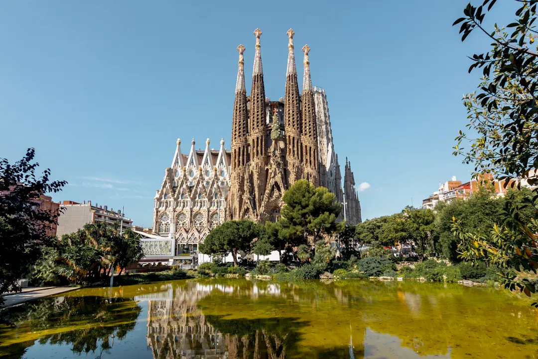 Aufnahme der Sagrada Família in Barcelona, Spanien