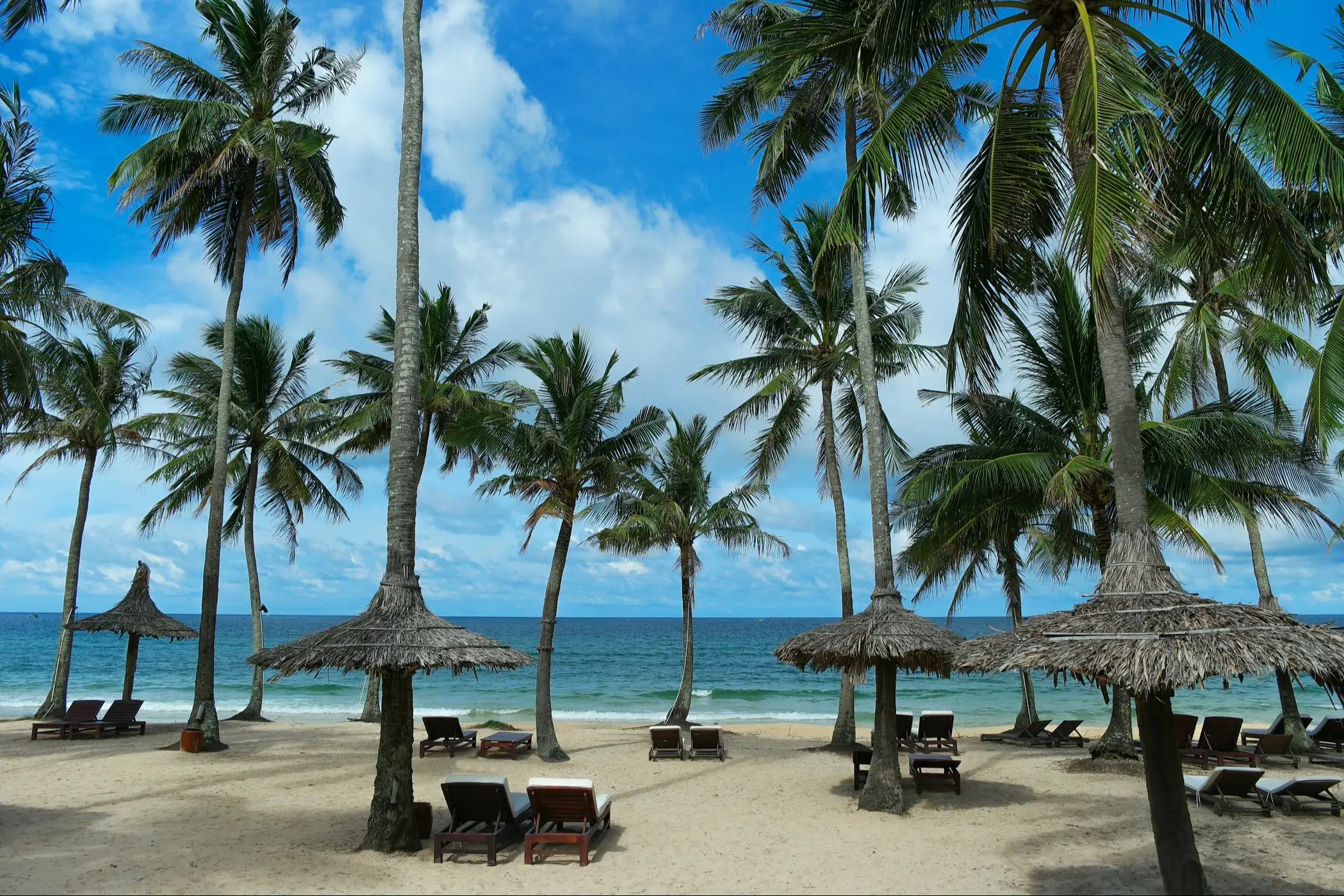 Vietnam, Phu Quoc Blick auf einen Strand in Phu Quoc, Vietnam.