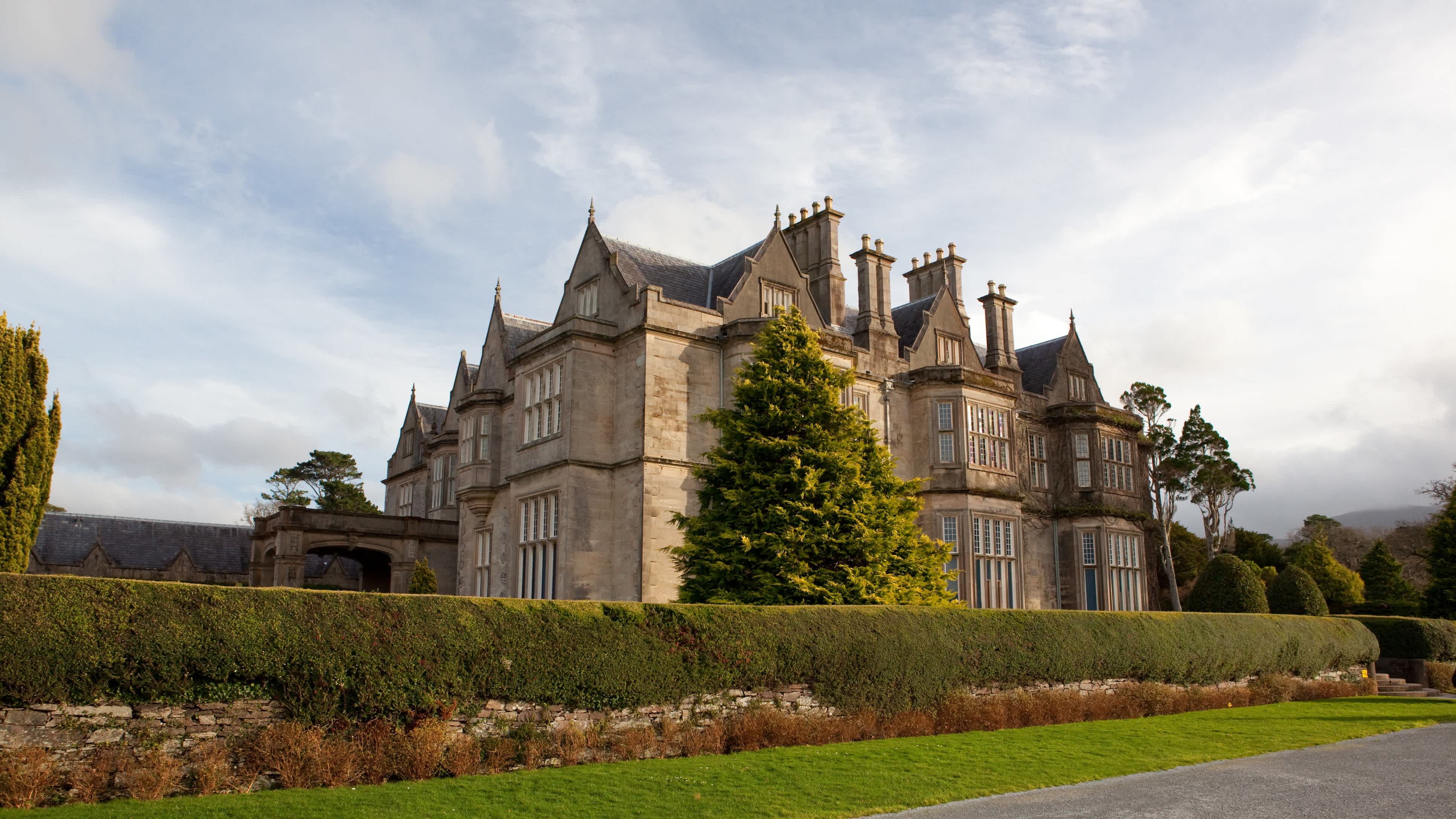 See Muckross House, pictured here, on a Killarney vacation