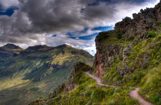 Chemin de l'Inca vers le Machu Picchu au Pérou.