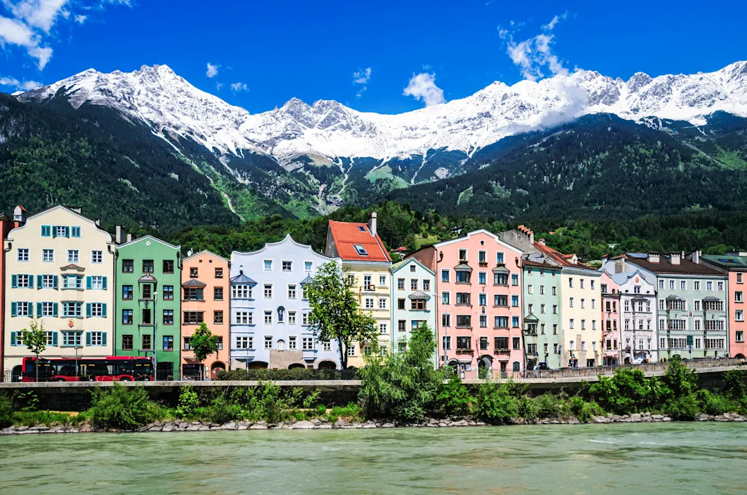 Innsbruck, Austria, Springtime, Architecture, Bus

