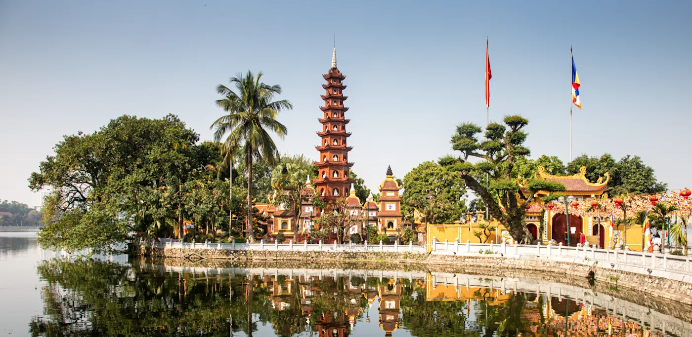Pagode, Hanoï, Vietnam Pagode Tran Quoc, Hanoi, Vietnam