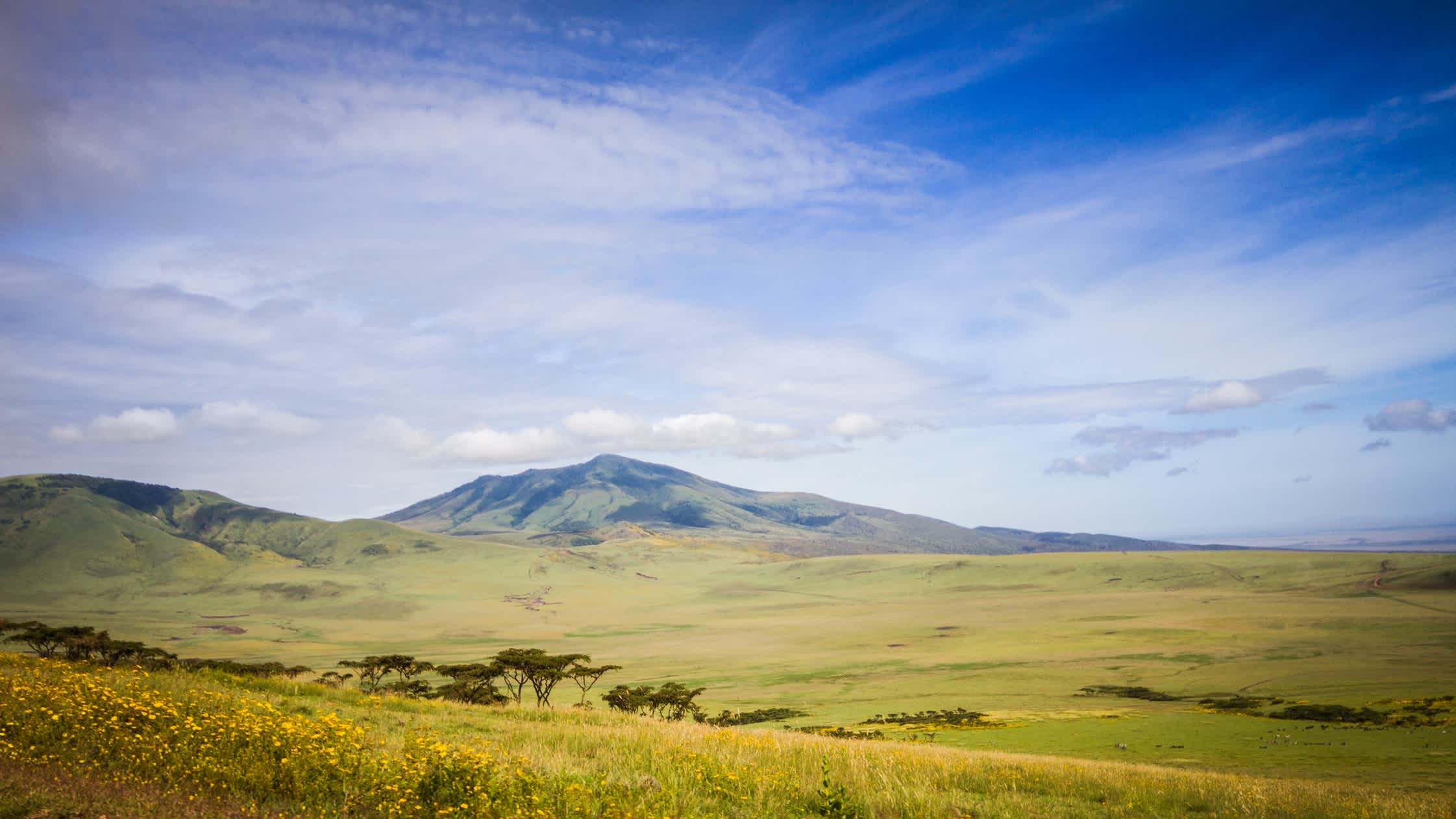 Der Landschaft von Arusha-Nationalpark, Tansania.