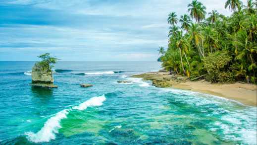 Der Strand von Manzanillo im Süden von Costa Rica.
