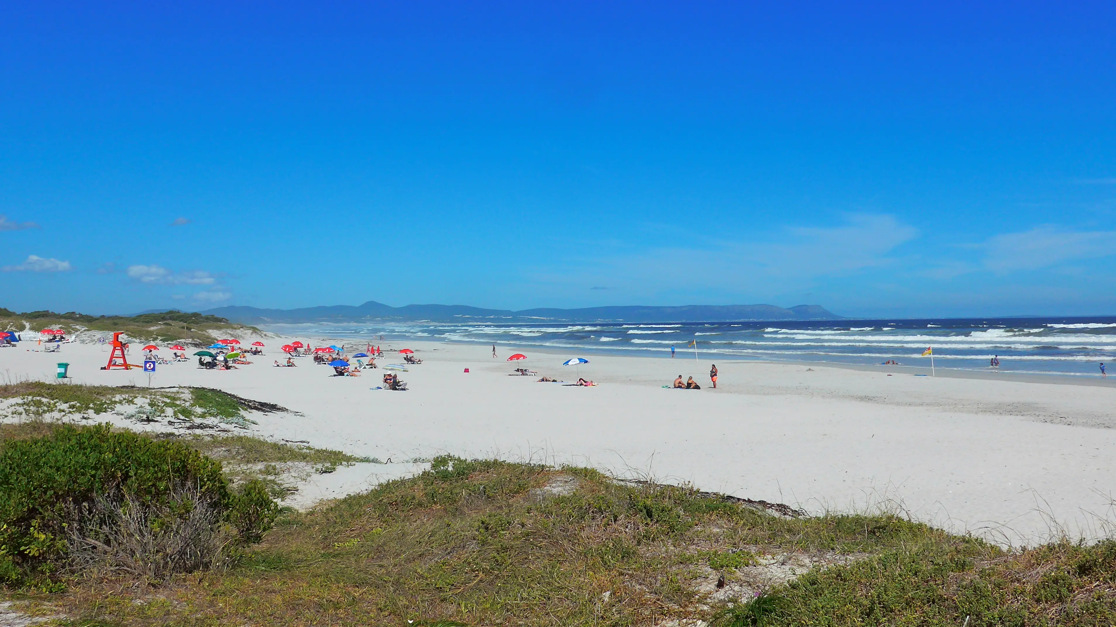 Südafrika, Hermanus, Grotto Beach Blick zum Grotto-Strand in Hermanus, Südafrika.