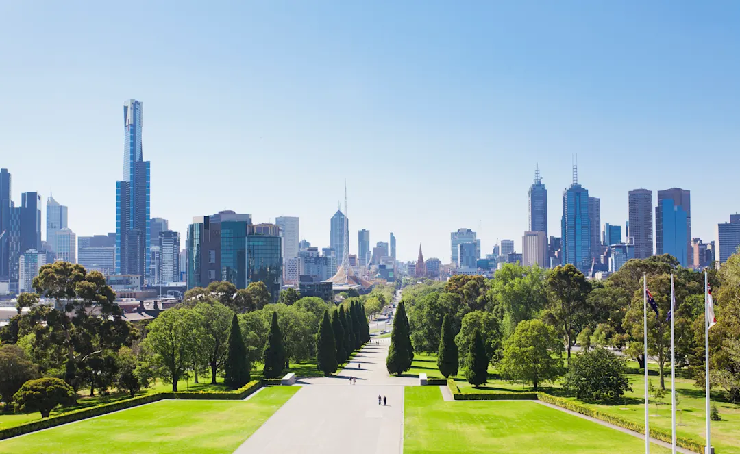 Melbourne am Tag

