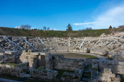 Aufnahme den Archeo Theatro in Larissa