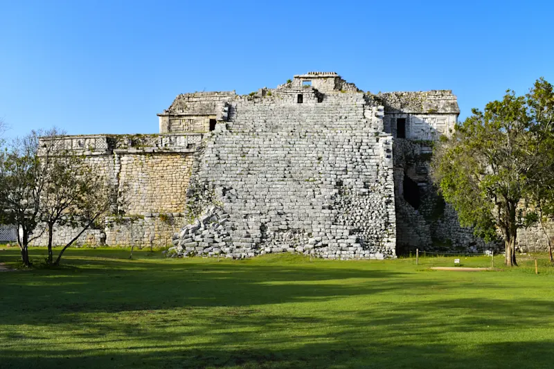 Mexiko, Yucatán, Eine Mayaruine in Yucatan in Mexiko.