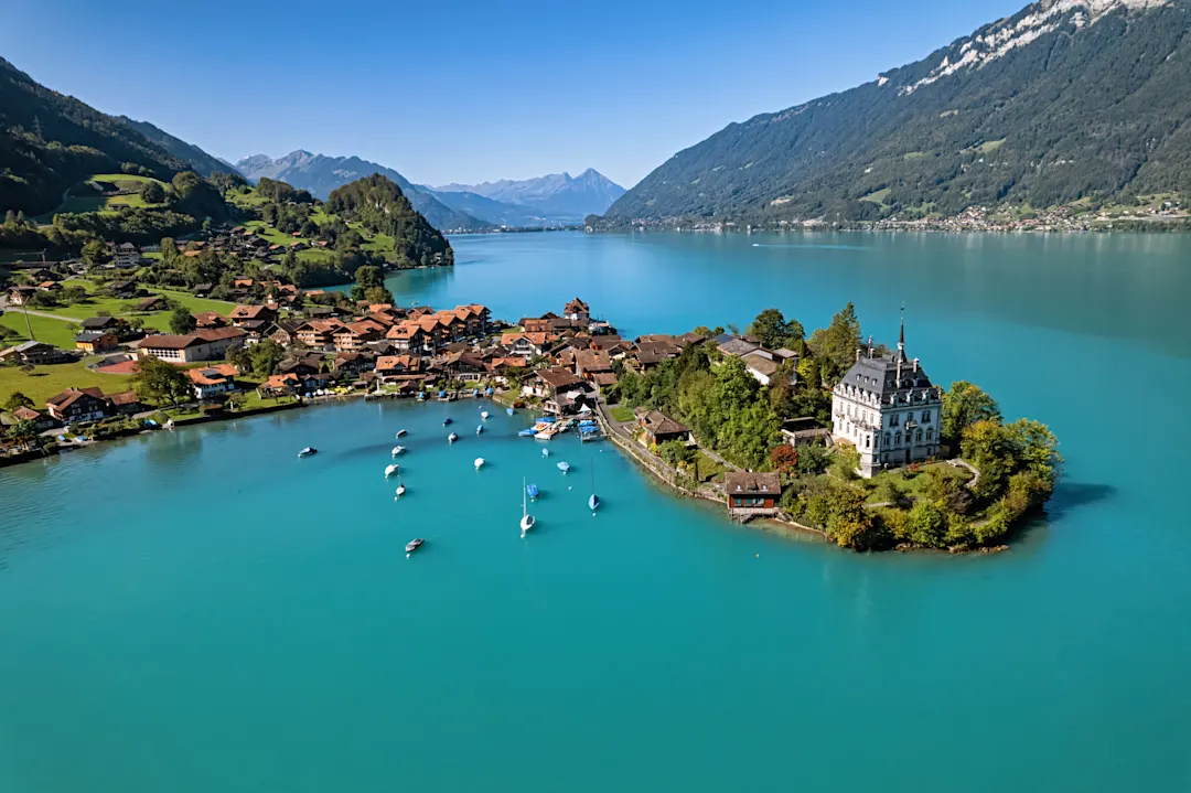 Switzerland, Interlaken - Switzerland, Lake, Brienz, House