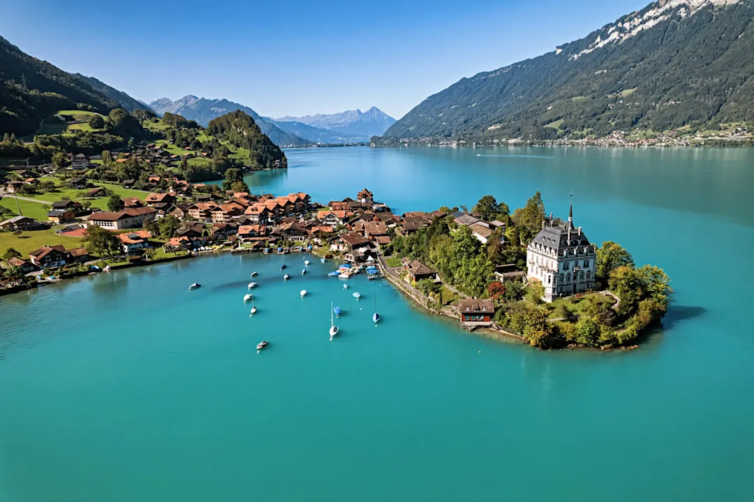 Switzerland, Interlaken - Switzerland, Lake, Brienz, House