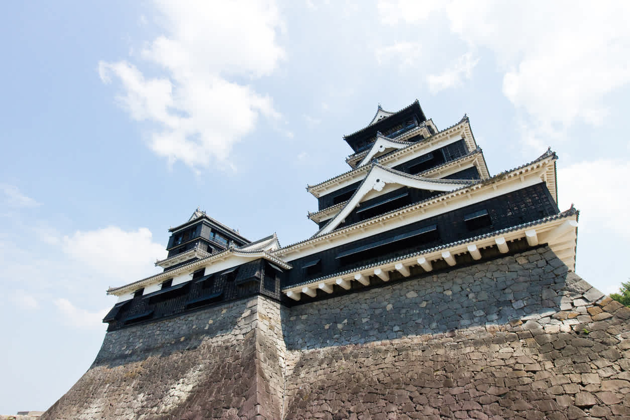 Kumamoto Castle in Kumamoto Japan