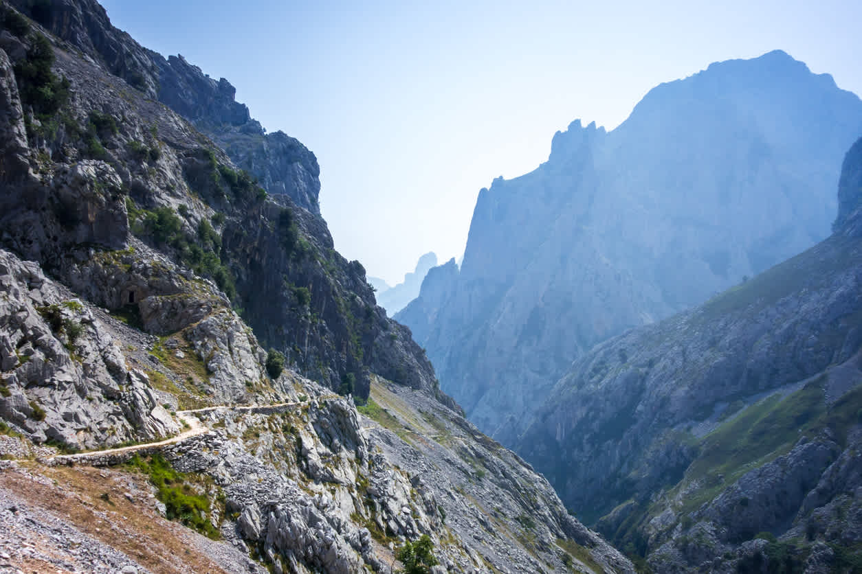Cares trail - ruta del Cares - in Picos de Europa, Asturien, Spanien