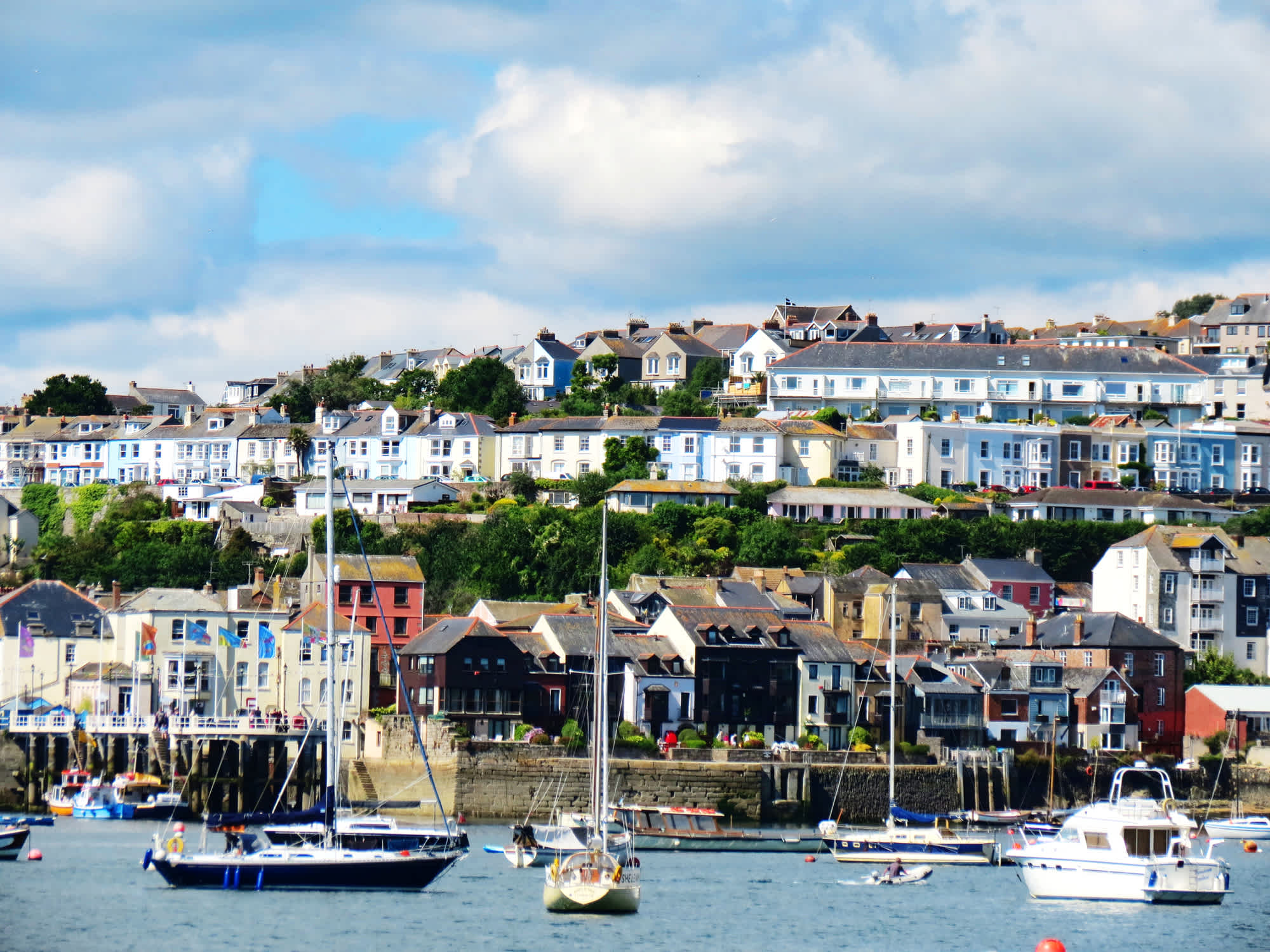 Falmouth, Cornwall, der dritttiefste natürliche Hafen der Welt