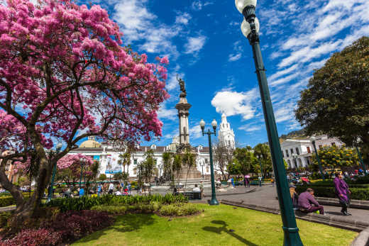 Der Platz der Unabhängigkeit in Quito