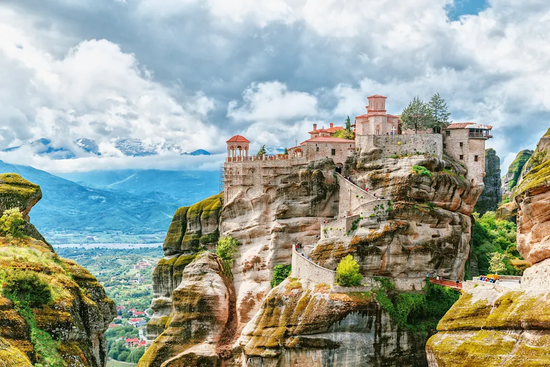 Meteora Kloster, Griechenland. Liste des UNESCO-Weltkulturerbes.